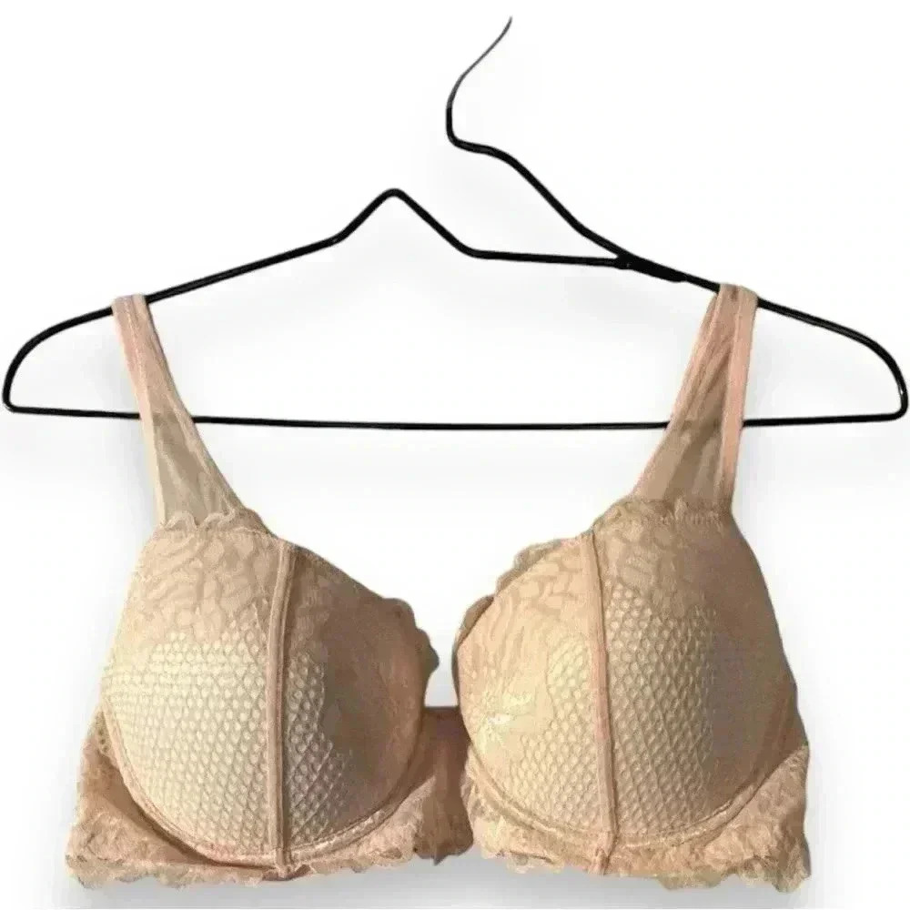 Adore Me 36D Peachy Keen Marcella Lace Contour Demi Underwire Supportive Bra - Picture 13 of 14